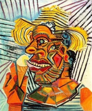  con - Man with ice cream cone 3 1938 cubism Pablo Picasso